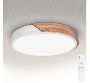 Brilagi - Lampada LED dimmerabile PILANA LED/48W/230V rovere/bianco diam. 40 cm + telecomando