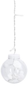 Aigostar - Catena LED natalizia da esterno 120 LED/6 W/230 V/8 funzioni 3x0,6 m IP44 bianco freddo + telecomando