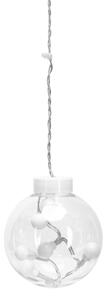 Aigostar - Catena luminosa LED natalizia da esterno, 120 LED, 6 W, 230 V, 8 funzioni, 3 x 0,6 m, IP44, bianco caldo + telecomando
