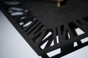Orologio da parete 30 cm nero antracite