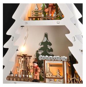 Solight 1V283 - Decorazione natalizia LED 13xLED/2xAA alberello in legno