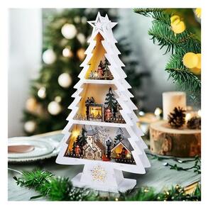 Solight 1V283 - Decorazione natalizia LED 13xLED/2xAA alberello in legno