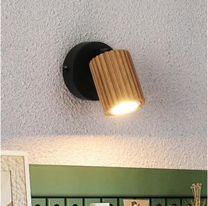 Brilagi - Faretto da parete MODERN WOOD 1xGU10/8W/230V in legno/nero