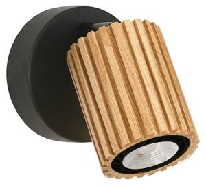 Brilagi - Faretto da parete MODERN WOOD 1xGU10/8W/230V in legno/nero