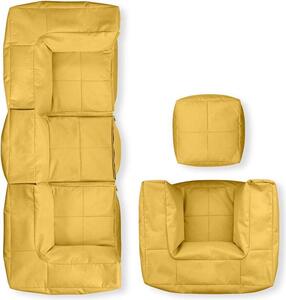 Set base LUMALAND (5 pezzi) - Sistema modulare - Interno ed esterno - Giallo senape