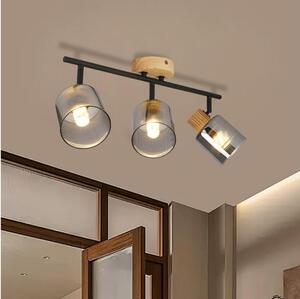 Brilagi - Faretto HYGGE 3xE14/15W/230V legno/fumé