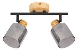 Brilagi - Faretto HYGGE 2xE14/15W/230V legno/fumé