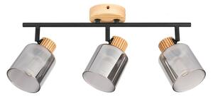 Brilagi - Faretto HYGGE 3xE14/15W/230V legno/fumé