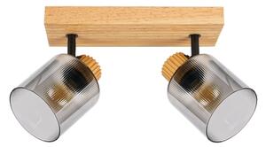 Brilagi - Faretto HYGGE 2xE14/15W/230V legno/fumé