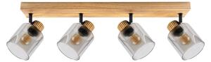 Brilagi - Faretto HYGGE 4xE14/15W/230V legno/fumé