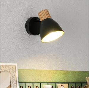 Brilagi - Faretto da parete ODENSE 1xE14/10W/230V legno/nero