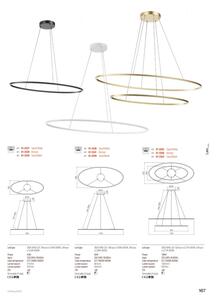 Redo 01-3343 - Lampadario sospeso dimmerabile a cavo LEO LED/115W/230V nero