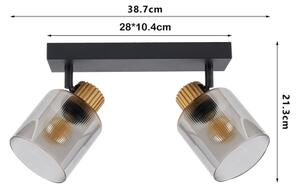 Brilagi - Faretto HYGGE 3xE14/15W/230V nero/fumé