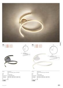 Redo 01-4011 - Plafoniera LED dimmerabile a soffitto SCROLL LED/38W/230V, dorata