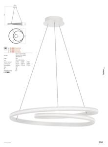 Redo 01-4364 - Lampada a sospensione LED dimmerabile a cavo TORSION LED/60W/230V oro