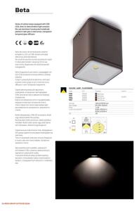 Redo 9080 - Applique da esterno BETA LED/6W/230V 3000K IP54 marrone
