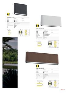 Redo 90451 - Applique da esterno KLIPPE LED/24W/230V 3000K IP54 bianco