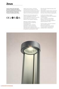 Redo 90365 - Lampada LED da esterno ZEUS LED/11,5W/230V 3000K 75 cm IP54 antracite