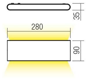 Redo 90451 - Applique da esterno KLIPPE LED/24W/230V 3000K IP54 bianco
