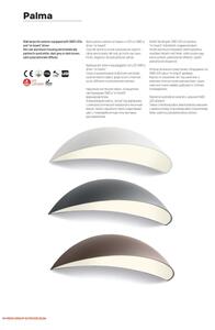 Redo 90235 - Applique da esterno PALMA LED/18W/230V IP54 antracite