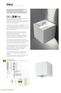 Redo 90296 - Applique LED da esterno VARY 2xLED/10W/230V IP54 antracite