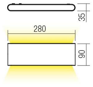 Redo 90453 - Applique da esterno a LED KLIPPE LED/24W/230V 3000K IP54 marrone