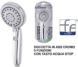 Feridras Doccetta Doccia Cromo 5 Funzioni + Stop Plus - R718021