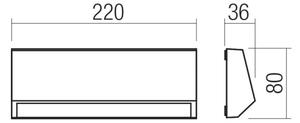 Redo 90680 - Lampada orientativa da esterno ANDER LED/4W/230V 3000K IP65 antracite
