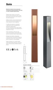 Redo 90673 - Lampada da esterno SOLO 1xGU10/35W/230V 70 cm IP65 marrone