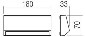 Redo 90679 - Lampada segnapasso da esterno ANDER LED/3W/230V 3000K IP65 antracite