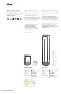 Redo 90676 - Lampada da esterno MAX LED/15W/230V 2700K 80 cm IP65 antracite