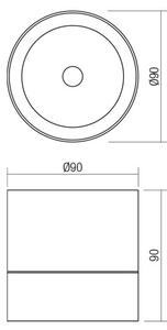 Redo 90627 - Faretto da esterno a LED SHAFT LED/13W/230V IP65, antracite
