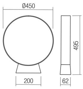 Redo 91067 - Lampada LED da esterno ONIRO LED/15W/230V 49,5 cm CRI 90 IP65 marrone