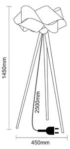 Lampada a piantana in legno 1xE27/60W/230V massello/impiallacciatura/frassino