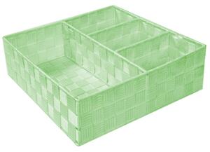 Cassetto poliestere verde chiaro quadrocm32x32h10