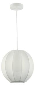 Lampadario a sospensione DANA su cavo, 1xE27/15W/230V, diam. 25 cm, bianco