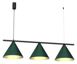 Lampada a sospensione con cavo CAPITAL 3xGX53/15W/230V verde