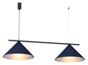 Lampada a sospensione con cavo CAPITAL 2xGX53/15W/230V blu