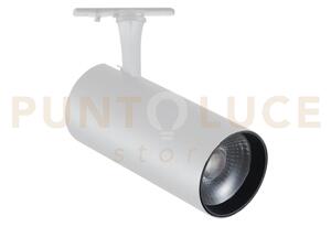 Fox 8w proiettore 1-phase led cob bridgelux 8 w 54° on-off 1000 lm 