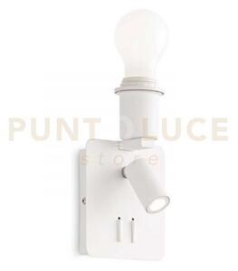Gea applique da comodino 2 luci led 3000k 3w / 230 lm + e27 con pre