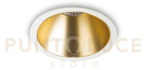 Game led cob bridgelux trim round 20w 3000k 24° 2250 lm bianco e oro