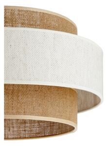 Lampadario a sospensione con cavo BOHO 1xE27/60W/230V diam. 40 cm crema/iuta