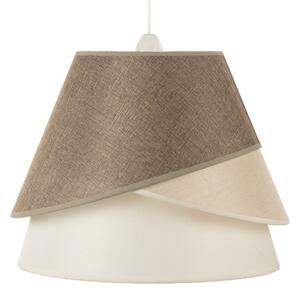 ONLI - Lampadario a cavo POLLON 1xE27/15W/230V marrone/crema/beige