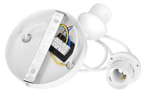 Lampadario a sospensione con cavo BOHO 2xE27/60W/230V crema/iuta