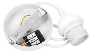 Lampadario a sospensione con cavo BOHO 1xE27/60W/230V diam. 40 cm crema/iuta
