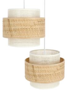 Lampadario sospeso su cavo BOHO 2xE27/60W/230V iuta/crema