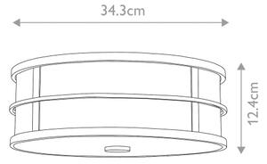 Feiss - Plafoniera FUSION 3xE27/60W/230V