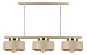 Lampadario a cavo IGNIA 3xE27/60W/230V beige/oro