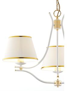 Jupiter 2085 - Lampadario a catena SAMBA 3xE27/15W/230V bianco/oro