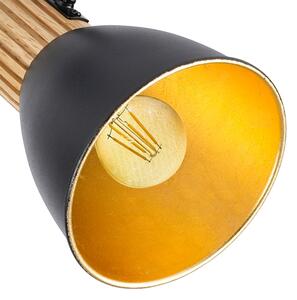 Brilagi - Lampada a spot ODENSE 3xE14/10W/230V legno/nero